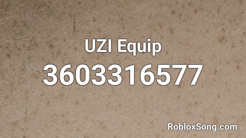 UZI Equip Roblox ID