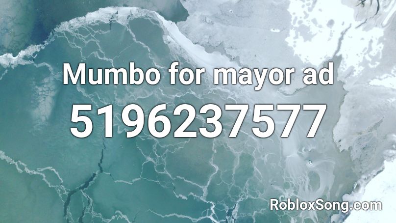 Mumbo for mayor ad Roblox ID