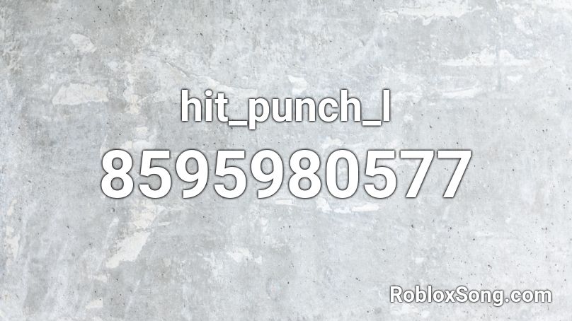 hit_punch_l Roblox ID