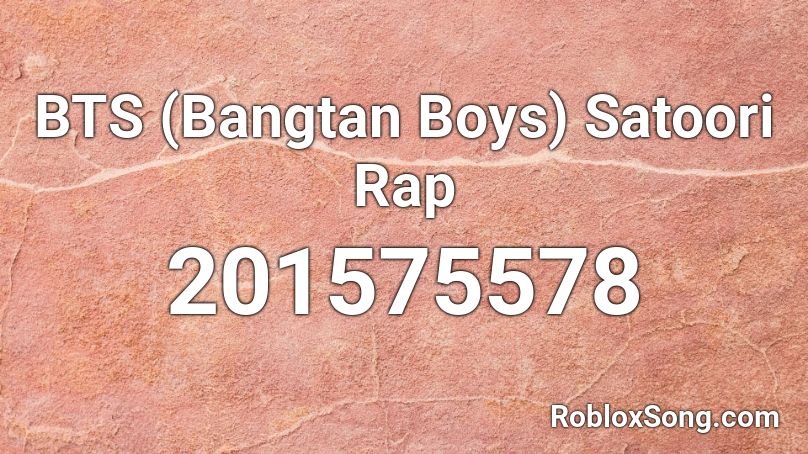 Bts Bangtan Boys Satoori Rap Roblox Id Roblox Music Codes - roblox code id bangtan boys