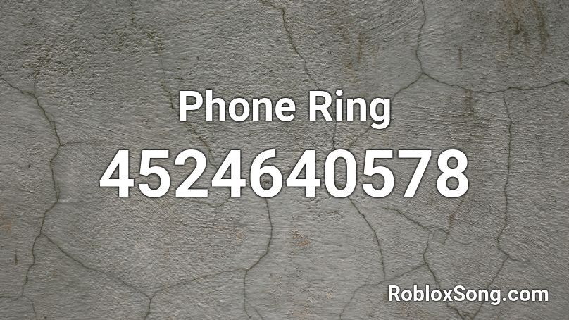 Phone Ring Roblox ID