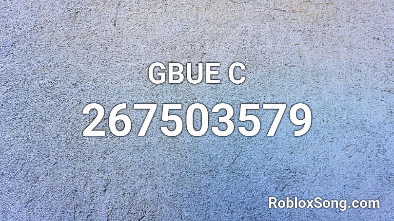 GBUE C Roblox ID