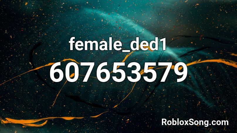 female_ded1 Roblox ID