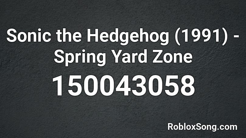 Sonic the Hedgehog (1991) - Spring Yard Zone Roblox ID