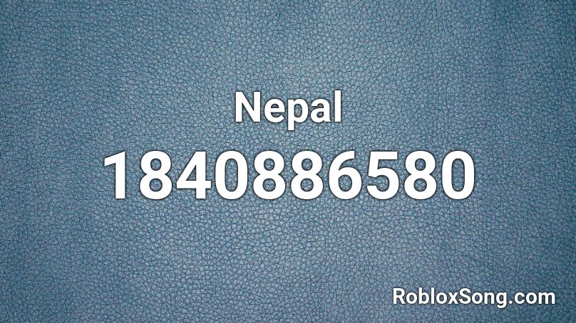 Nepal Roblox ID