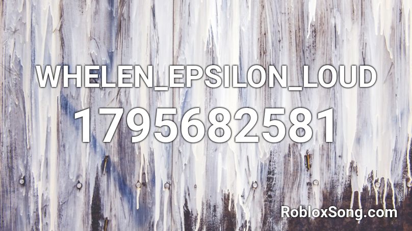 WHELEN_EPSILON_LOUD Roblox ID