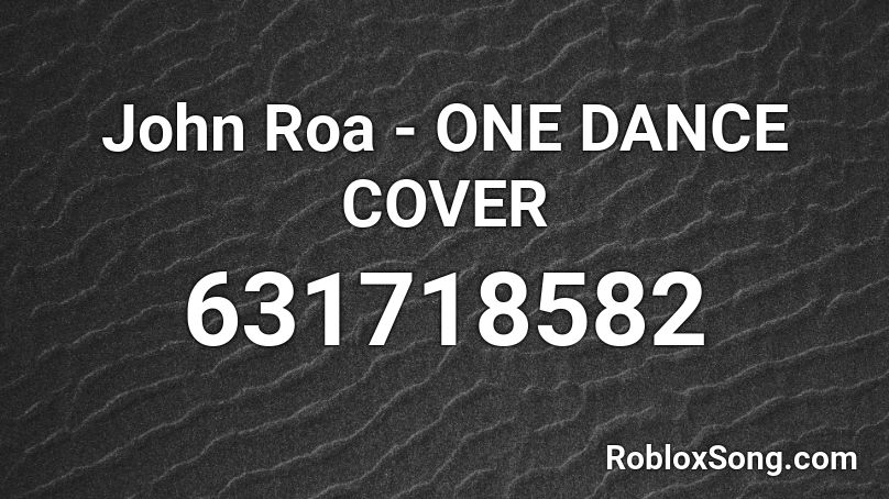 one dance roblox id code