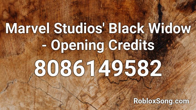 Marvel Studios' Black Widow - Opening Credits Roblox ID