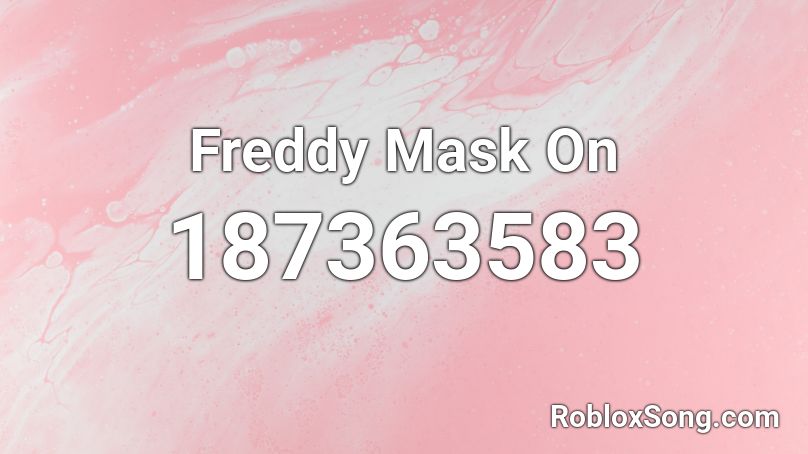 Freddy Mask On Roblox ID