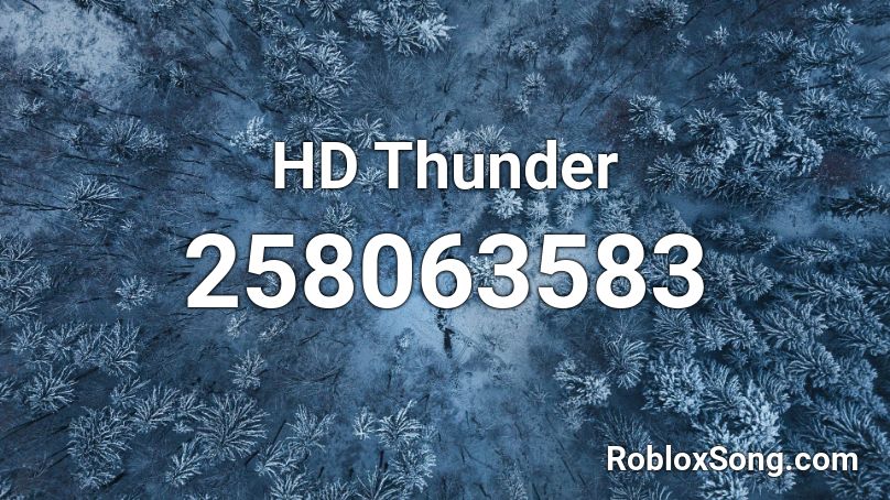 HD Thunder Roblox ID