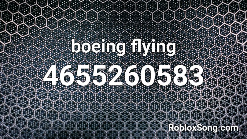 boeing flying Roblox ID