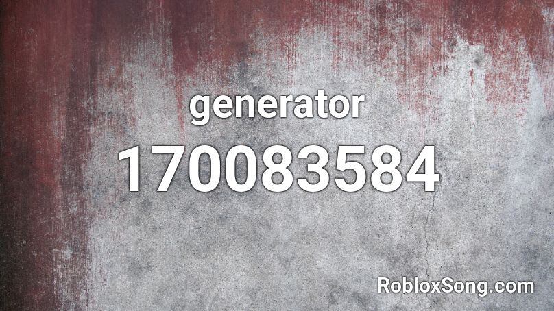 generator Roblox ID