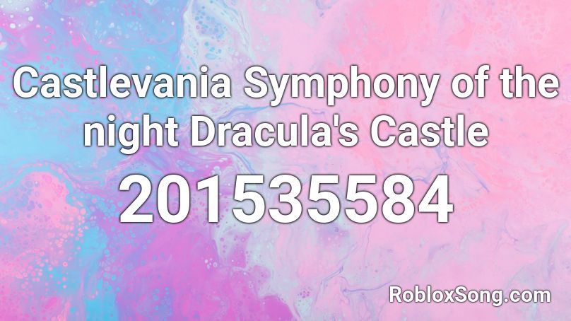 Castlevania Symphony of the night Dracula's Castle Roblox ID