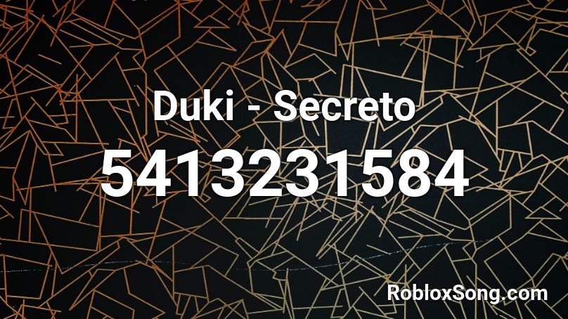 Duki - Secreto Roblox ID