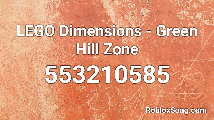 LEGO Dimensions - Green Hill Zone Roblox ID