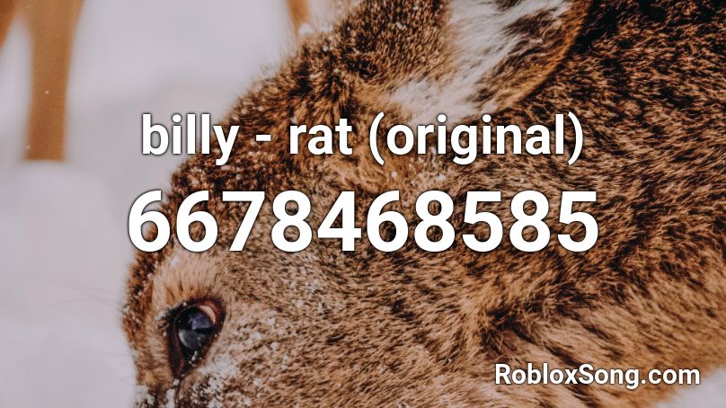billy - rat (original) Roblox ID