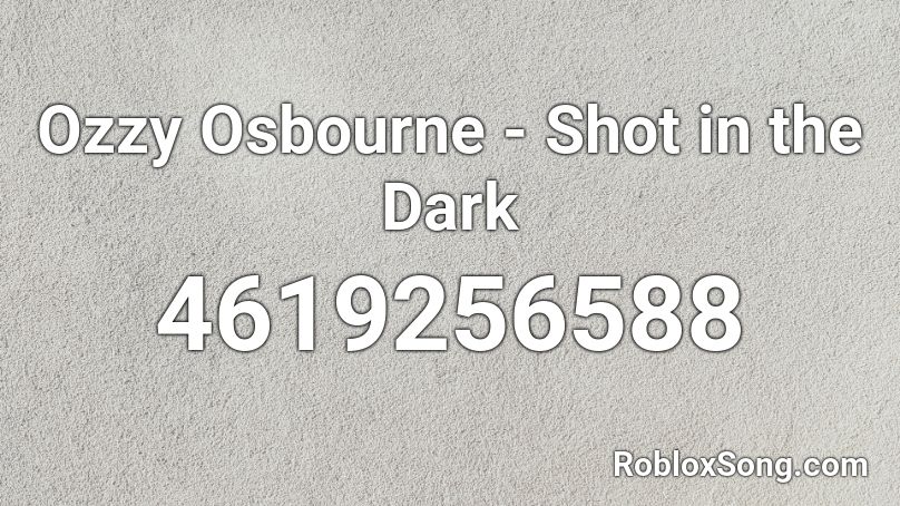 shot in the dark roblox id