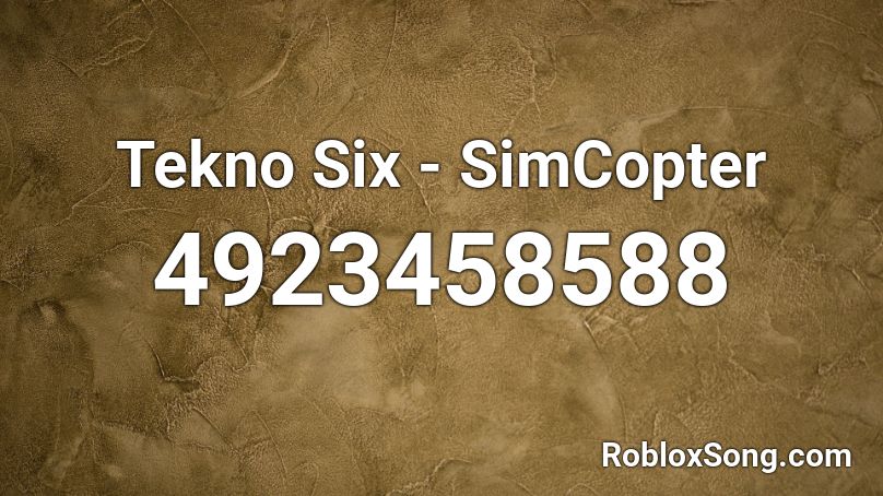 Tekno Six - SimCopter Roblox ID