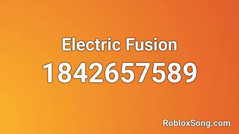 Electric Fusion Roblox ID