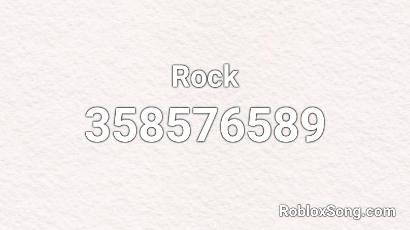 Rock Roblox ID