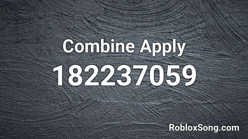 Combine Apply Roblox ID