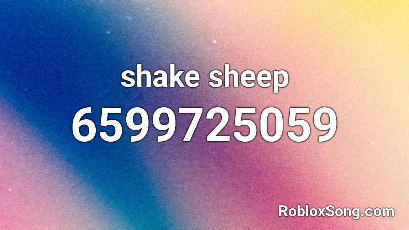 shake sheep Roblox ID