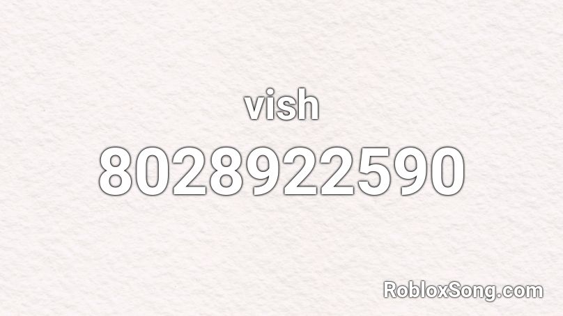 vish Roblox ID