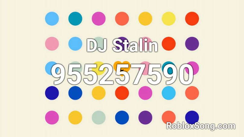 DJ Stalin Roblox ID
