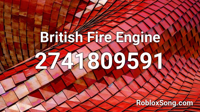 British Fire Engine Roblox ID