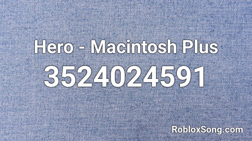 mactonish plus roblox id