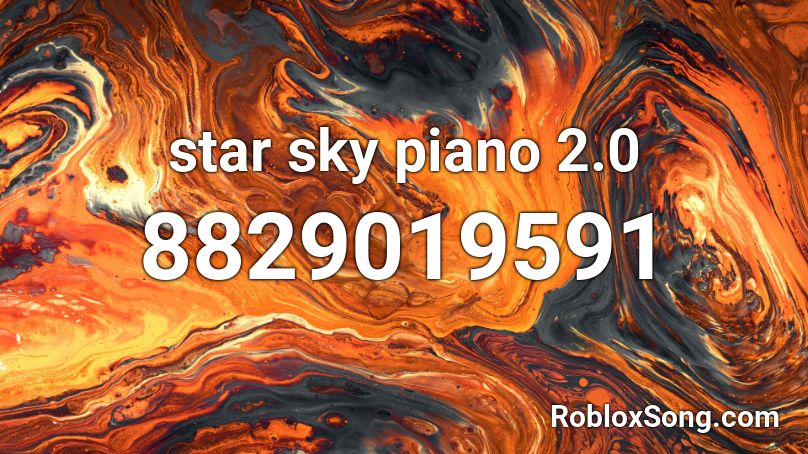 star sky piano 2.0 Roblox ID