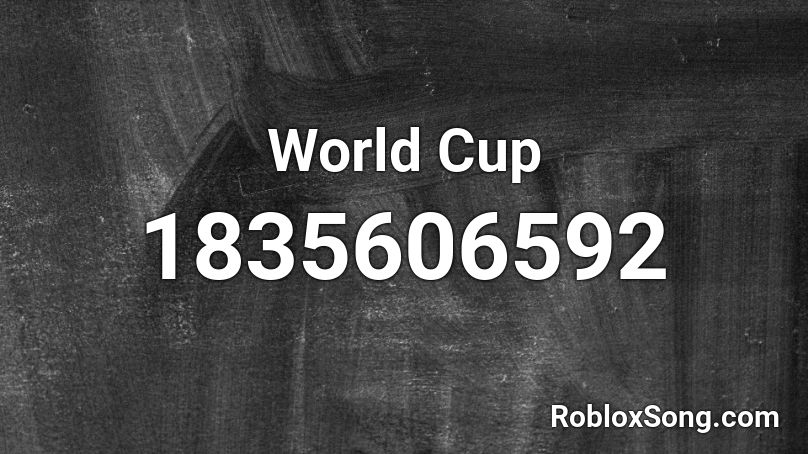 World Cup Roblox ID