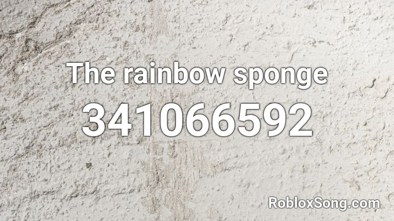 The rainbow sponge Roblox ID