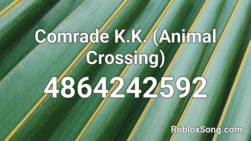 Comrade K.K. (Animal Crossing) Roblox ID