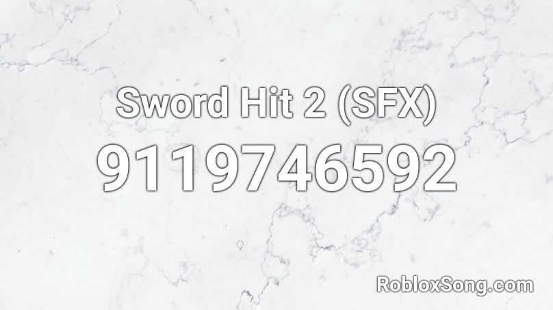 Sword Hit 2 (SFX) Roblox ID