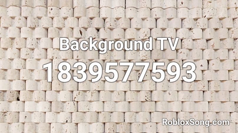 Background TV Roblox ID