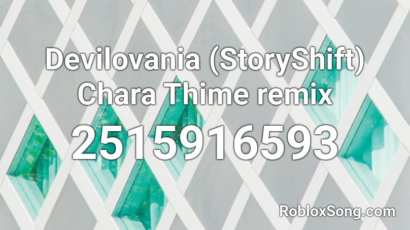 Devilovania (StoryShift) Chara Thime remix Roblox ID