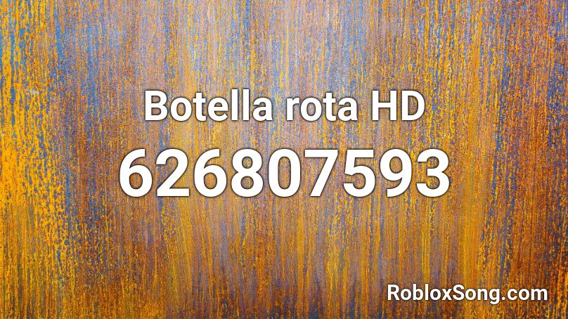 Botella rota HD Roblox ID