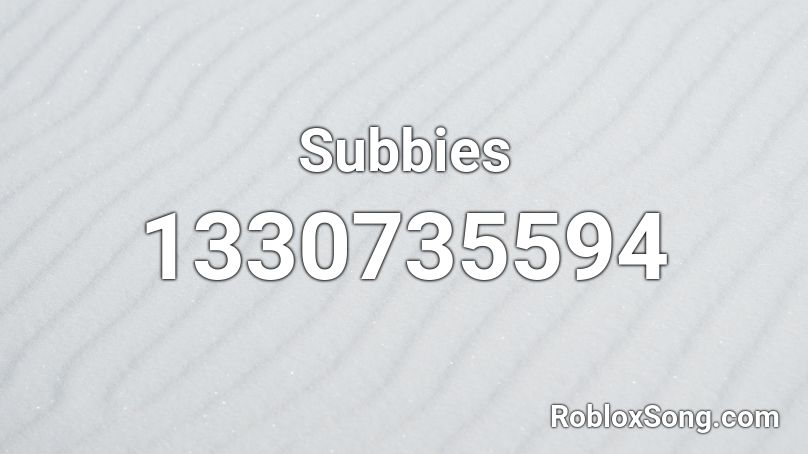 Subbies Roblox ID