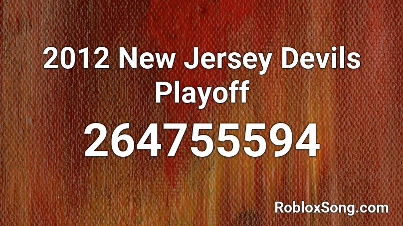 2012 New Jersey Devils Playoff Roblox ID