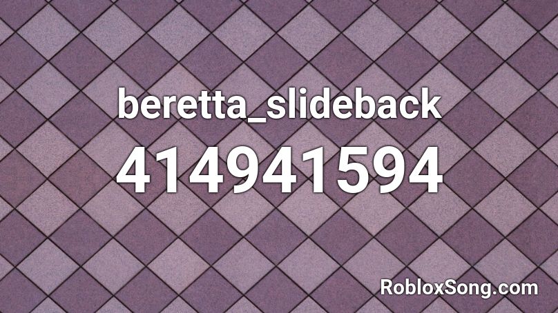 beretta_slideback Roblox ID