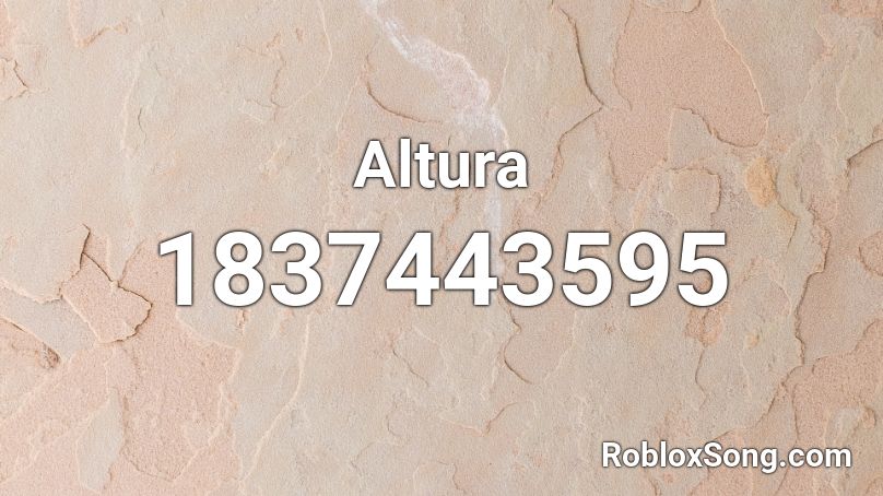 Altura Roblox ID