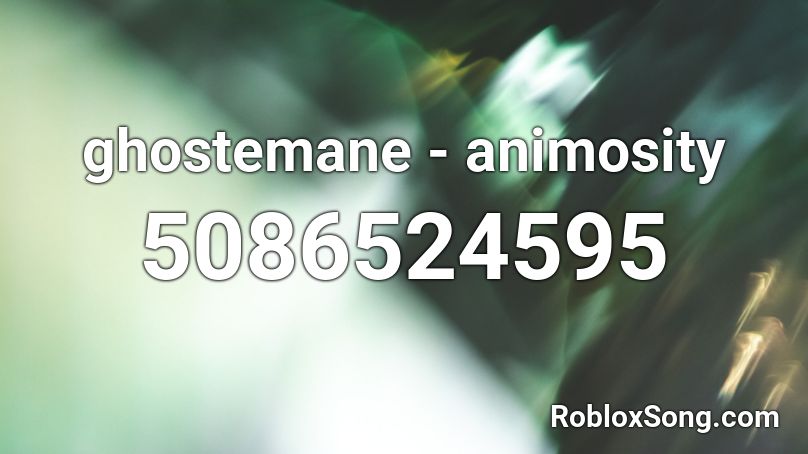 ghostemane - animosity Roblox ID