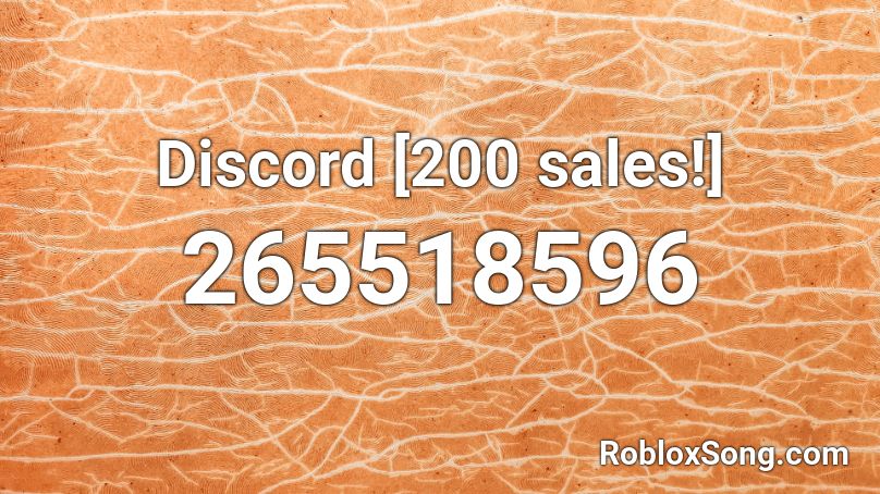 Discord [200 sales!] Roblox ID