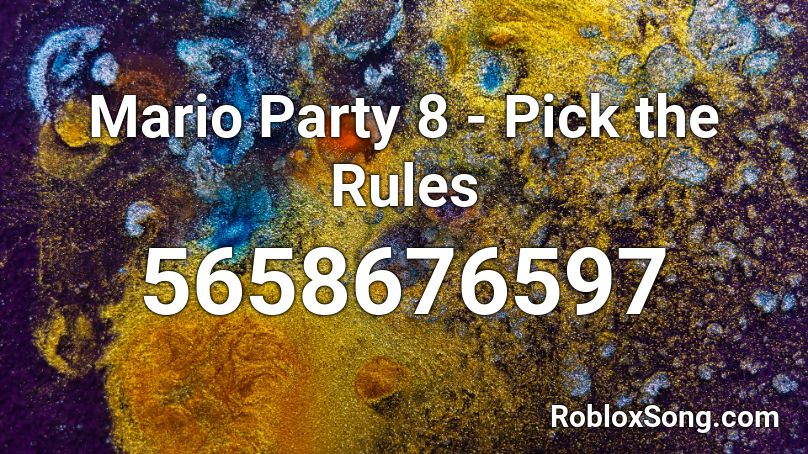 Mario Party 8 - Pick the Rules Roblox ID