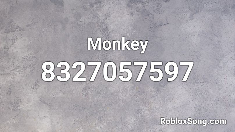 Monkey Roblox ID