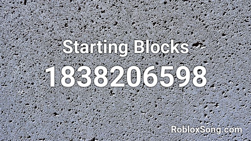 Starting Blocks Roblox ID