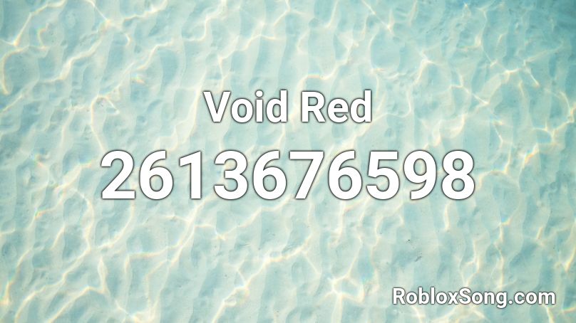 Void Red Roblox ID