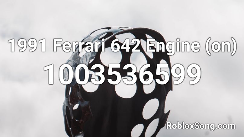 1991 Ferrari 642 Engine (on) Roblox ID
