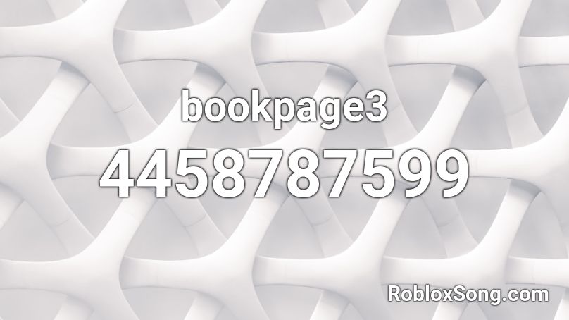 bookpage3 Roblox ID